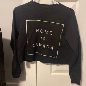 Peace collective Black Cropped Sweater